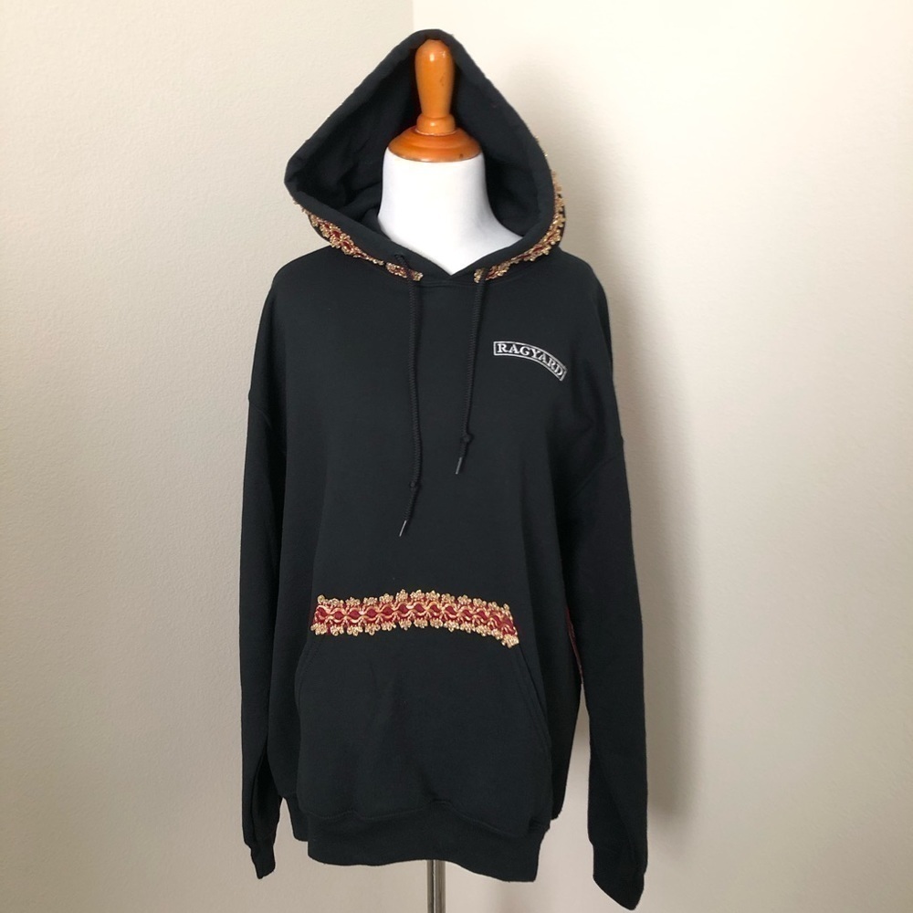 Ragyard Embellished Sequins Patch Work Hoodie - image 2